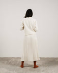 Lemme Cashmere blend pleated skirt: Caramello