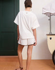 Back Order ALEMAIS Scuba Cuffed Tee LUXAMORE