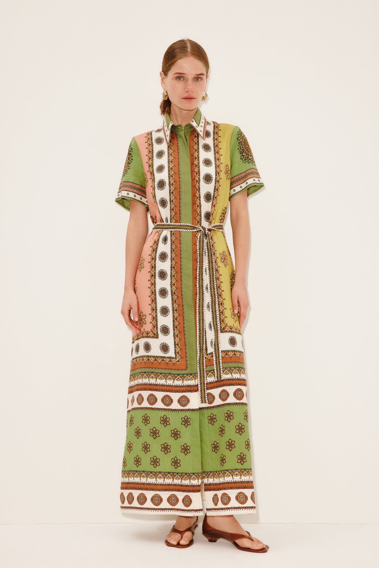 Woman Wearing Alemais Contina Shirt Dress - Dress LUXAMORE