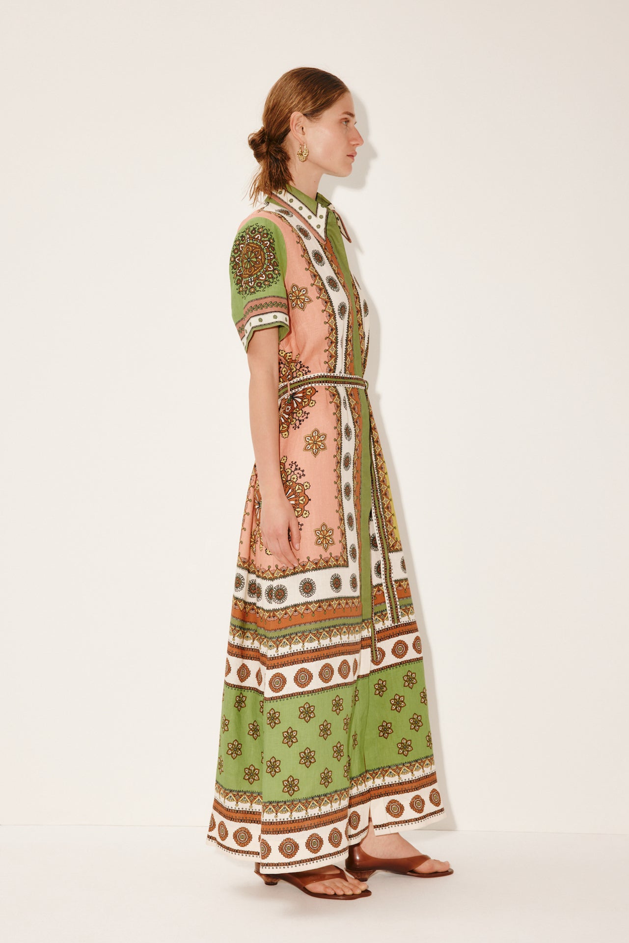 Woman Wearing Alemais Contina Shirt Dress - Dress LUXAMORE