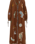 Woman Wearing Alemais Laurence Tie Front Shirtdress - Dress LUXAMORE