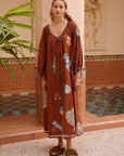 Woman Wearing Alemais Laurence Tie Front Shirtdress - Dress LUXAMORE