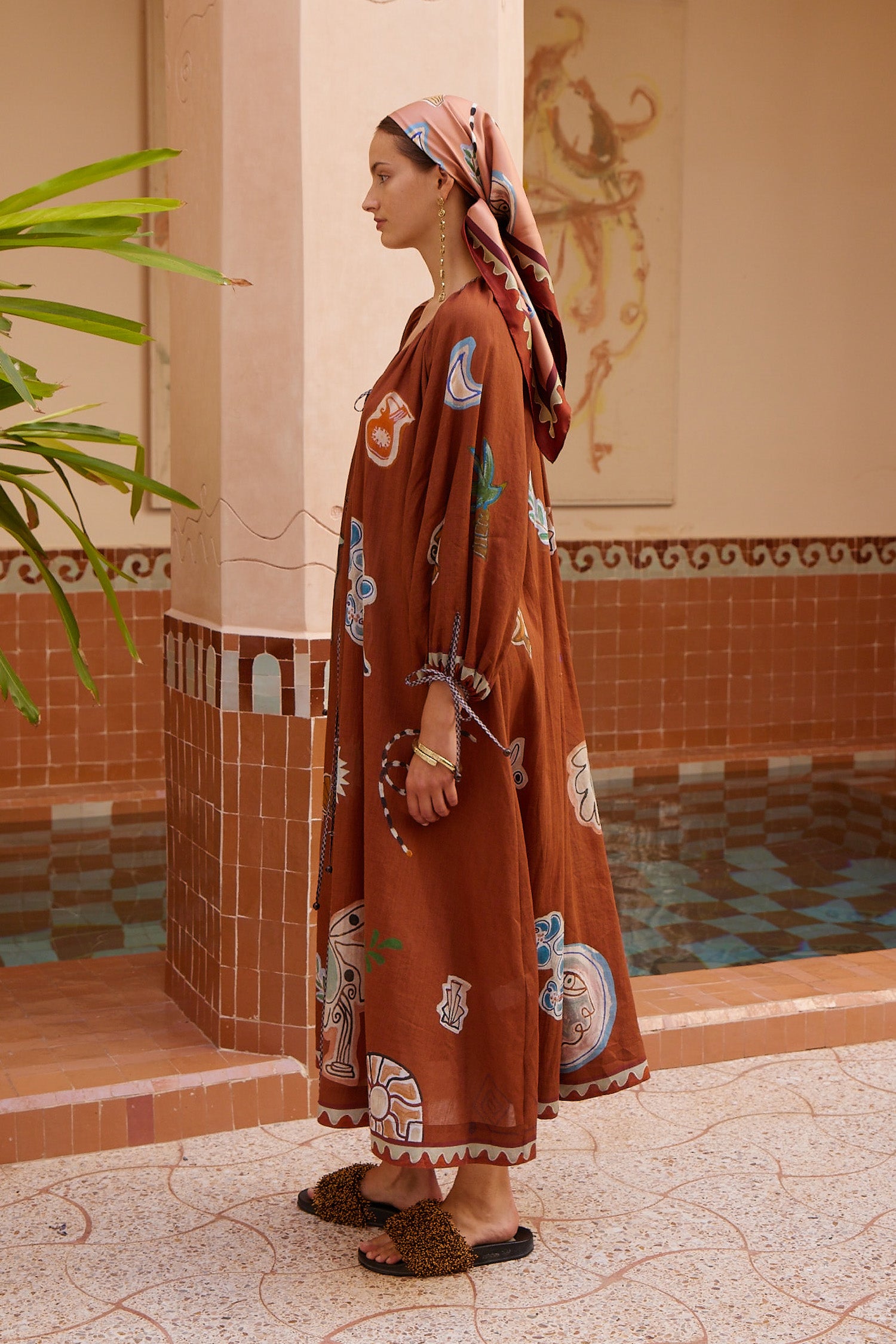 Woman Wearing Alemais Laurence Tie Front Shirtdress - Dress LUXAMORE