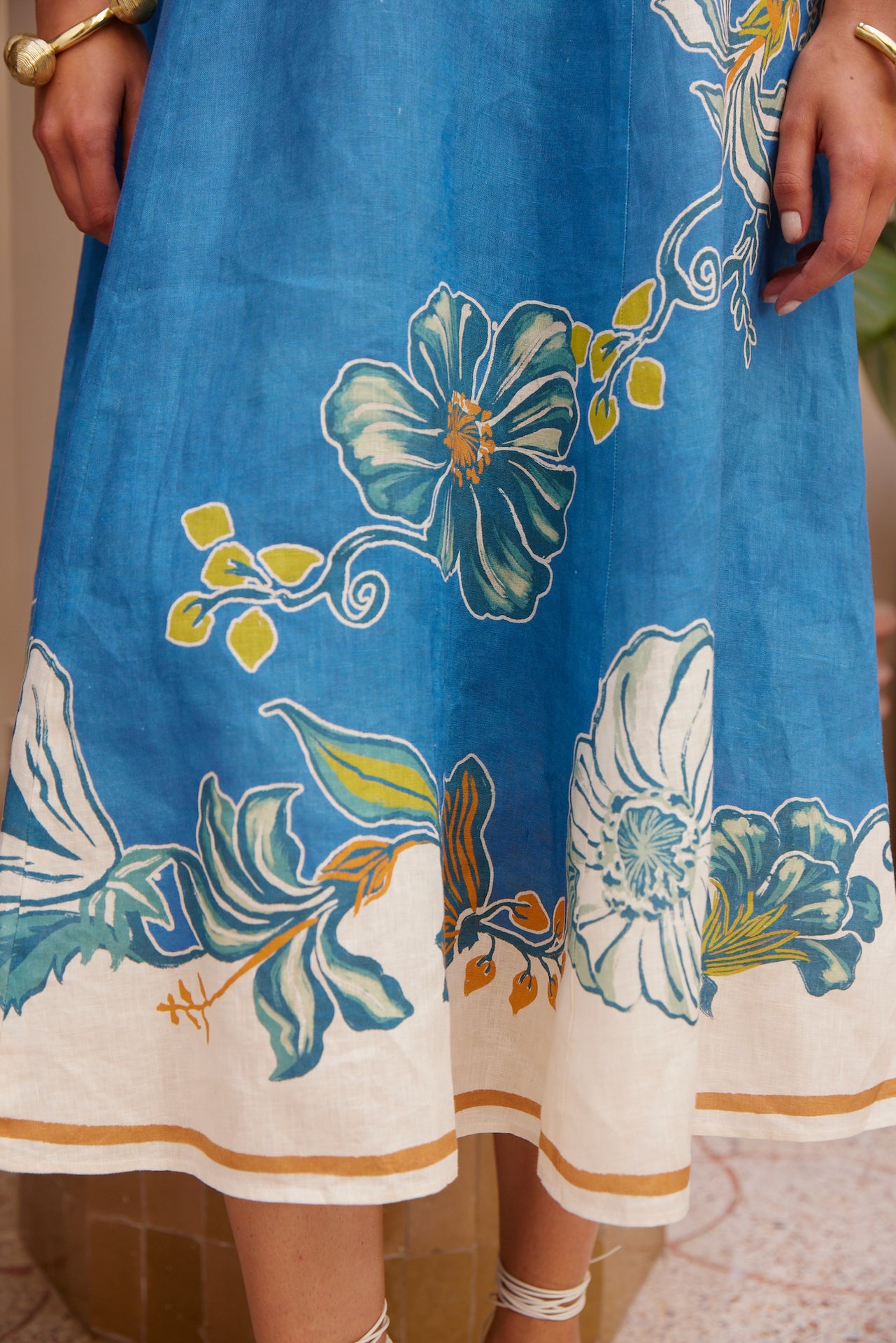 Woman Wearing Alemais Luda Midi Dress - Dress LUXAMORE