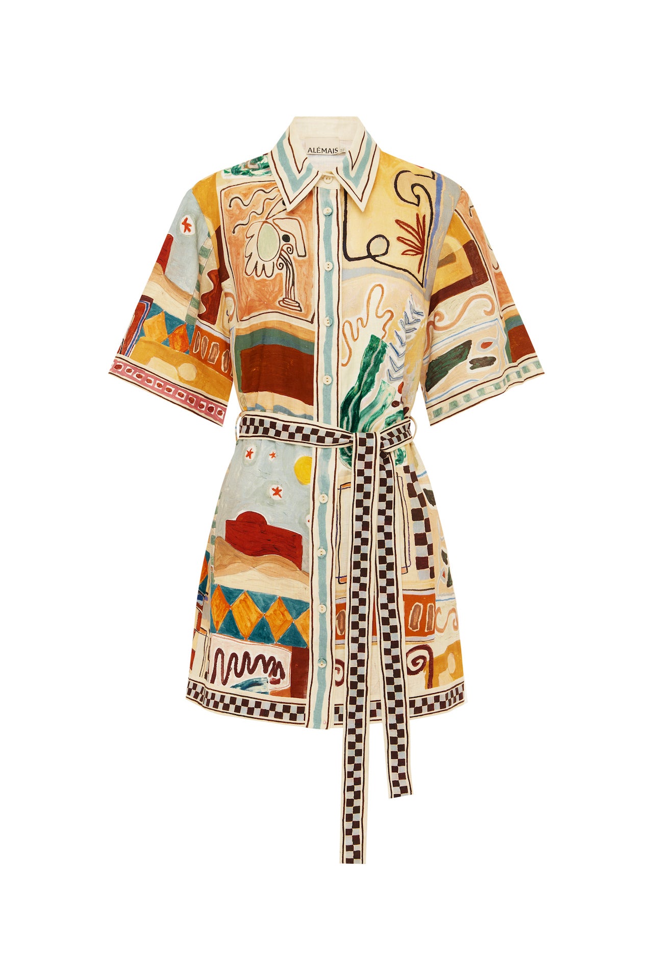 Woman Wearing Alemais Michelle Mini Dress - Dress LUXAMORE