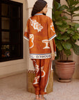 Woman Wearing Alemais Soleil d’Amour Silk Shirt - Top LUXAMORE