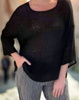 Alemais Sustainable Florence-Shirt close up worn by model LUXAMORE