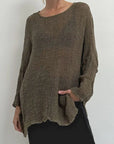 Alemais Sustainable Florence-Shirt close up worn by model LUXAMORE