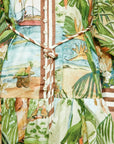 Alemais Sustainable Florence-Shirt close up worn by model LUXAMORE