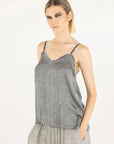 Alemais Sustainable Florence-Shirt close up worn by model LUXAMORE