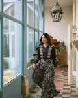 Boho Verona Black & White Embroidered Shirt
