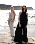 Woman Wearing Eadie Lifestyle Arana Linen Pant - Pants LUXAMORE