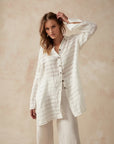 Estilo Emporio Carita Cover Up Linen Dress - Rete LUXAMORE