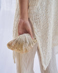 Woman Wearing Estilo Emporio Cuadra Top + Dress Cestino Panna - Dress LUXAMORE
