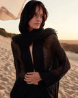 Woman Wearing Estilio Emporio Vatican Jacket - Natural - Tops LUXAMORE