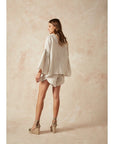 Woman Wearing Estilo Emporio Filly Shorts - Shorts LUXAMORE