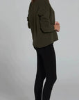 Woman Wearing Estilo Emporio Linen Stretch Pant - Natural - Pants LUXAMORE