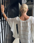 Woman Wearing Estilo Emporio Mexicana Top - Tops LUXAMORE