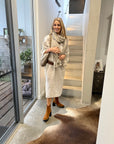 Woman Wearing Estilo Emporio Nebbilio Linen Dress - Lyla - Dress LUXAMORE