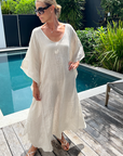 Woman Wearing Estilo Emporio Pirata Kaftan - Dress LUXAMORE