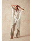 Woman Wearing Estilo Emporio Portofino Linen Dress - Dress LUXAMORE
