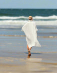 Woman Wearing Estilo Emporio La Cota Cover Up Linen Dress Lyla - Dress LUXAMORE