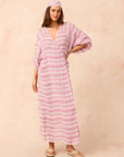 women wearing Exclusive Estilo Emporio Maxi Ainu Dress - Vagabond Dress LUXAMORE