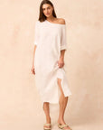 Exclusive Estilo Emporio Neve Dress - Tele Atena Yellow - LUXAMORE