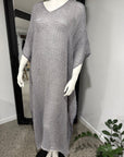 Estilo Emporio Polla Maxi Dress in Exclusive Rete Anthracite - LUXAMORE