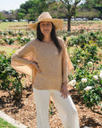 Woman Wearing Exclusive: Estilo Emporio Parla Top - Papagallo Oro - Tops LUXAMORE