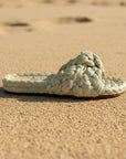 Estilo Emporio Shoes Tango Rafia Slide - Snow last pair 36 LUXAMORE