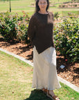 Woman Wearing Exclusive: Estilo Emporio Element Skirt - Brasile Natural - Skirts LUXAMORE