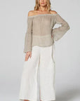 Estilo Emporio Twiggy Off The Shoulder Top LUXAMORE