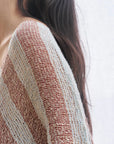Woman Wearing Estilo Emporio Cuadra Top + Dress Pescatore Sky Blue Chocolate - Dress LUXAMORE