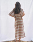 Estilo Emporio Zaza Dress Sky Blue Chocolate LUXAMORE