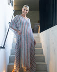 Woman Wearing Exclusive: Estilo Emporio Polla Maxi Kaftan - Bolegna - Dress LUXAMORE