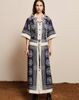 ALÉMAIS Banderra Linen Shirtdress
