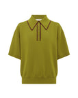 Alemais Valentina Olive Knit Polo