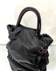 Woman Wearing Jamin Puech Bag - Lucien Cross Body and Shoulder - Black - Bag LUXAMORE