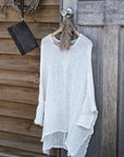 Woman Wearing La Bottega di Brunella Top Maglia Bonta - Campagna Latte - Tops LUXAMORE