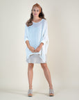 Woman Wearing La Bottega di Brunella Top Maglia Bonta - Campagna Latte - Tops LUXAMORE