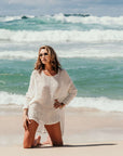 Woman Wearing La Bottega di Brunella Top Maglia Bonta - Campagna Latte - Tops LUXAMORE