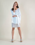 Woman Wearing La Bottega di Brunella Top Maglia Bonta - Campagna Latte - Tops LUXAMORE