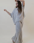 Woman Wearing La Bottega di Brunella Top Maglia Corsara - Campagna Naturale - Tops LUXAMORE