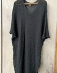Woman Wearing La Bottega di Brunella Linen Dress Vestito Fausta Campagna - Lava - Dress LUXAMORE