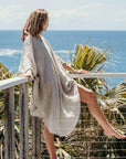 La Bottega di Brunella Linen Dress Vestito Fausta Garzata - Natural LUXAMORE