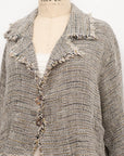 Alemais Sustainable Florence-Shirt close up worn by model LUXAMORE