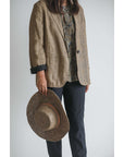 Woman Wearing Made in Mada Hat Gaston - hat LUXAMORE
