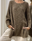 La Bottega di Brunella Top Maglia Bonta - Tela Campo - Fossil