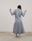 Lemme Cashmere blend pleated skirt: Caramello